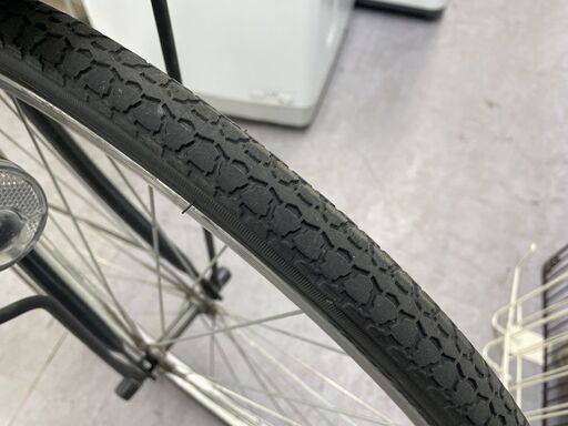 26インチ 自転車 黒 カゴ 鍵 スタンド付き ブラック 変速なし 札幌市手稲区