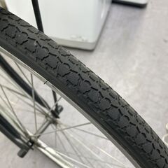 26インチ 自転車 黒 カゴ 鍵 スタンド付き ブラック 変速なし 札幌市手稲区の画像