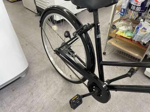 26インチ 自転車 黒 カゴ 鍵 スタンド付き ブラック 変速なし 札幌市手稲区