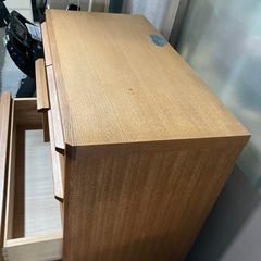 石2511-077 ハイチェスト6段　上下分割可　キズ汚れ有りの画像