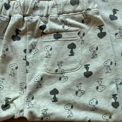 ★スヌーピー 裏起毛パンツ　ズボン　M 総柄★の画像