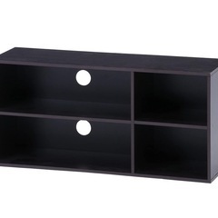 未使用品　角に欠けあり　TVラック テレビ台 ブラウン 32型対応