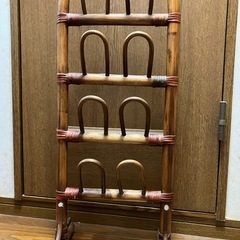 ラタン製　スリッパラックの画像
