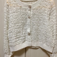 ウィルセレクション　フラワーチュールカーディガンの画像