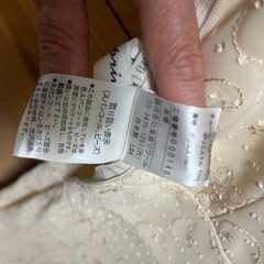 スパンコールとビーズ付きワンピースの画像