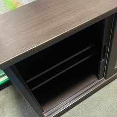 ロ2511-078 ニトリ　サイドボード　スライド2枚扉　キズ汚れ有りの画像