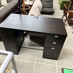 デスク 引き出し付き ブラック 分解不可