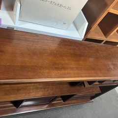 ロ 2511-079 木製 キャビネット 飾り棚  キズ 汚れありの画像