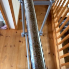 二列ハンガーラック　物干し竿　伸縮　　　の画像