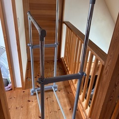 二列ハンガーラック　物干し竿　伸縮　　　の画像