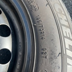 ルノー カングー2 スタッドレスタイヤ&純正鉄ホイールD-278の画像