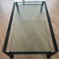 ローテーブル（ガラス天板）の画像