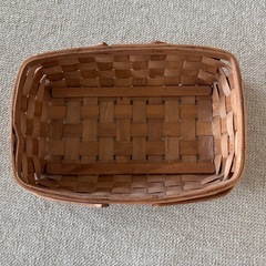 木製バスケットお譲りしますの画像