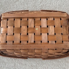木製バスケットお譲りしますの画像