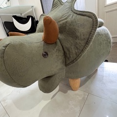 【ほぼ未使用]】収納スツール　ステゴサウルスの画像