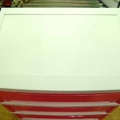 プラチェスト 4段 幅53×奥行38×高さ77.5cm ピンク系 衣類収納 衣装ケース たんす タンス 札幌市 清田区 平岡の画像