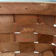 木製バスケットお譲りしますの画像