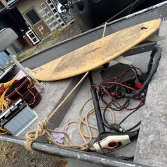 🚤アルミボート（エンジン付き）　　検査済み・すぐ使用可能！　トレーラー・エレキは付きません。の画像