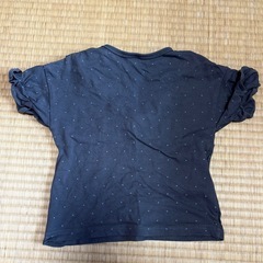 しまむら フリル付きドット柄Tシャツ 100サイズの画像