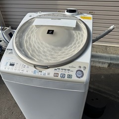 SHARP 9.0kg洗濯機 ES-TX910-N 2011年製 大容量 全自動乾燥の画像