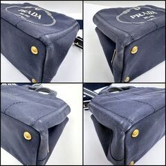 NR74　md18735tm 【PRADA】 ミニカナパトート　ネイビーの画像