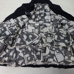 ( M-1023 )Madame Hiroko マダムヒロコ コート ブラック 黒 ボタン 15ARサイズ 中古 未使用の画像