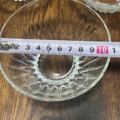 ガラス小鉢5個セット デザート・サラダ用 約10cm 昭和レトロの画像