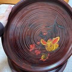 ビンテージ　めいめい盆(木製)の画像