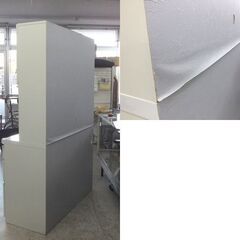 現状品 パモウナ キッチンボード 幅120cm 高さ192cm 訳あり格安 キッチン収納 ホワイト レンジボード ☆ 札幌市 北区 屯田 の画像