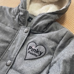 未使用　女児　160 中綿ハーフコートの画像