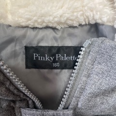 未使用　女児　160 中綿ハーフコートの画像