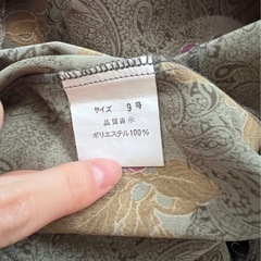 ヴィンテージ　グリーン　シャツ　ブラウスの画像