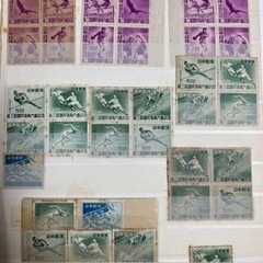 【国民体育大会第2〜17回】銭単位切手 田型 バラ 昭和22年〜37年の画像