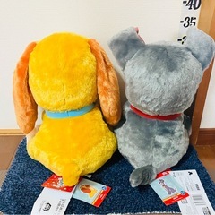 #2体セット#未使用#レディ#トランプ#わんわん物語#ディズニー#Disney#ぬいぐるみ#うるりぃみぃ#クレーンゲーム#UFOキャッチャー#景品#大きい#ビッグ#ラウンド1 の画像