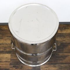 ≪ZR1129ジ限-④≫寸胴鍋 高さ約60cm ステンレス製 調理器具 業務用 大容量 炊き出し用/煮込み料理 大鍋/両手鍋 キッチン 現状品の画像