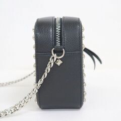 NR75　kt14792tm 【JIMMY CHOO】 カメラバッグ　スタースタッズ　グレインレザー　ブラックの画像
