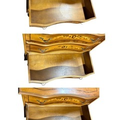 ■イタリア製　象嵌　猫脚　チェスト　タンスの画像