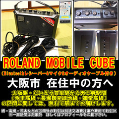 【購入or物々交換】大阪市在住中の方へ　ROLAND（ローランド） MOBILE CUBE（Bluetoothレシーバー&マイク&オーディオケーブル付き）の画像
