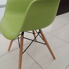 ★リユースのサカイ日立店★HJ8205  チェア グリーン H80×D59×W63 クリーニング済み の画像