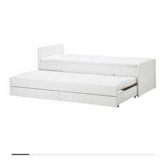 【IKEA】シングルベッドフレーム_アンダーベッド＆収納付き（11/17まで）の画像