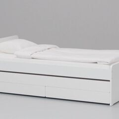 【IKEA】シングルベッドフレーム_アンダーベッド＆収納付き（11/17まで）の画像