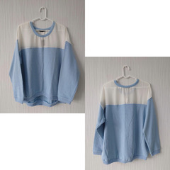 新品未使用 DOSCH ドッシュ 水色 トレーナー M スウェット レディースの画像