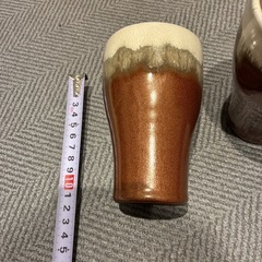 ビアグラス　陶器の画像