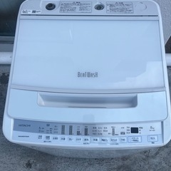 洗濯機日立beathwash2021年8kg全自動電気　仙台市内無料配達・設置の画像