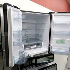 日立 6ドア冷蔵庫 615L 2020年製 R-WX62K(X) フレンチドア 自動製氷 600Lクラス 大型冷蔵庫 HITACHI 苫小牧西店の画像