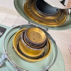 美品【Aladdin】アラジン 石油ストーブ BF3905 2012年製 グリーン 収納袋付きの画像