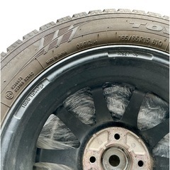スタッドレスタイヤ 165/65R15 2021年製 溝約7mm！アルミホイール付 4本 トヨタ/ダイハツ/スズキ軽自動車等にの画像