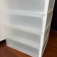 無印☆カラーボックス4段の画像