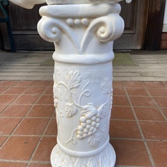 天使　エンジェル　置物　陶器　高さ約70cm 　ガーデニング　オブジェ　インテリア　中古品の画像