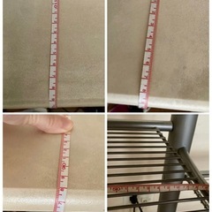 スタイリッシュな椅子と細長いテーブル(約120cm×約39cm×約88cm))の画像